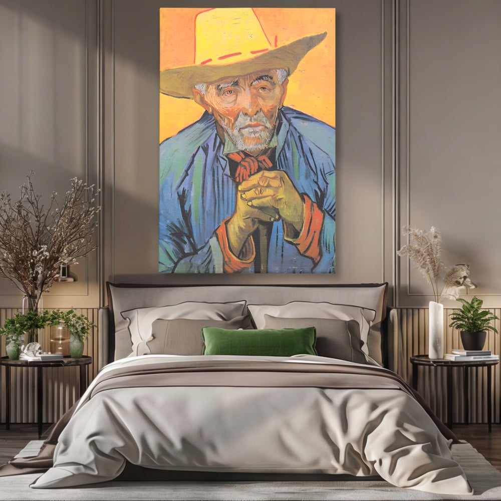 Tablou Canvas Premium LuxCanva® A1466, Portrait Of Patience Escalier , Living, Opera De Arta, Van Gogh, Artist, Portret, Galerie, Culori Vibrante
