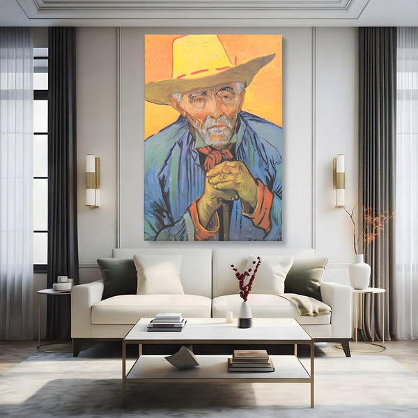 Tablou Canvas Premium LuxCanva® A1466, Portrait Of Patience Escalier , Living, Opera De Arta, Van Gogh, Artist, Portret, Galerie, Culori Vibrante