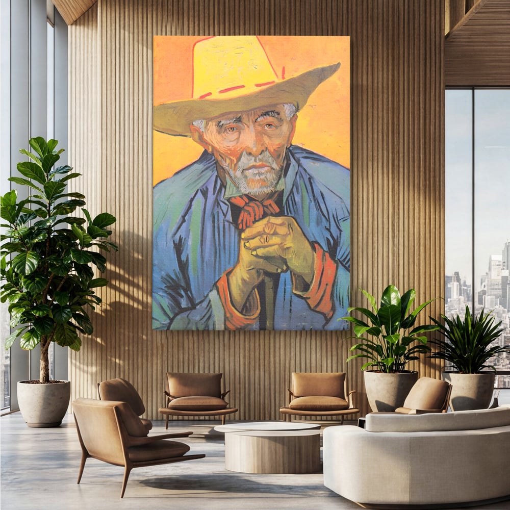 Tablou Canvas Premium LuxCanva® A1466, Portrait Of Patience Escalier , Living, Opera De Arta, Van Gogh, Artist, Portret, Galerie, Culori Vibrante