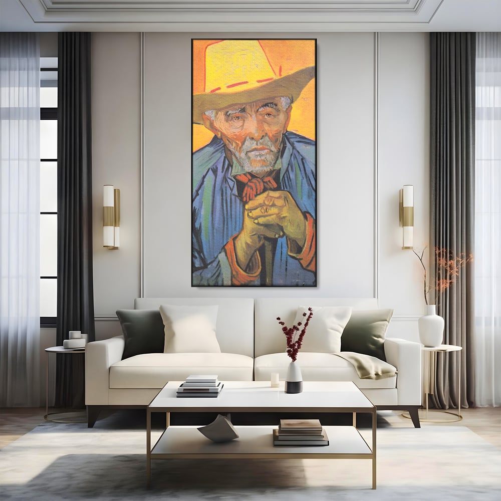 Tablou Canvas Premium LuxCanva® A1466, Portrait Of Patience Escalier , Living, Opera De Arta, Van Gogh, Artist, Portret, Galerie, Culori Vibrante