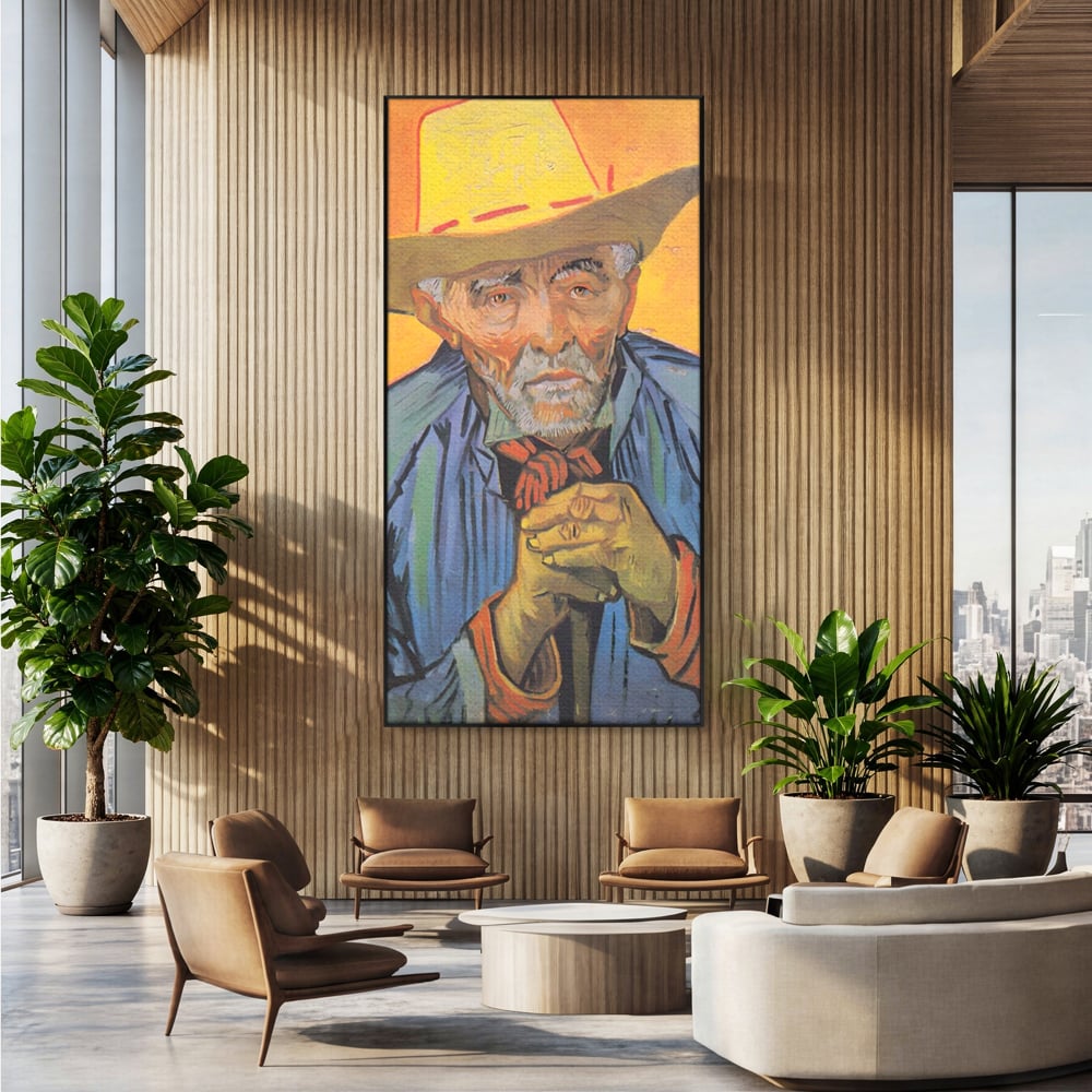 Tablou Canvas Premium LuxCanva® A1466, Portrait Of Patience Escalier , Living, Opera De Arta, Van Gogh, Artist, Portret, Galerie, Culori Vibrante