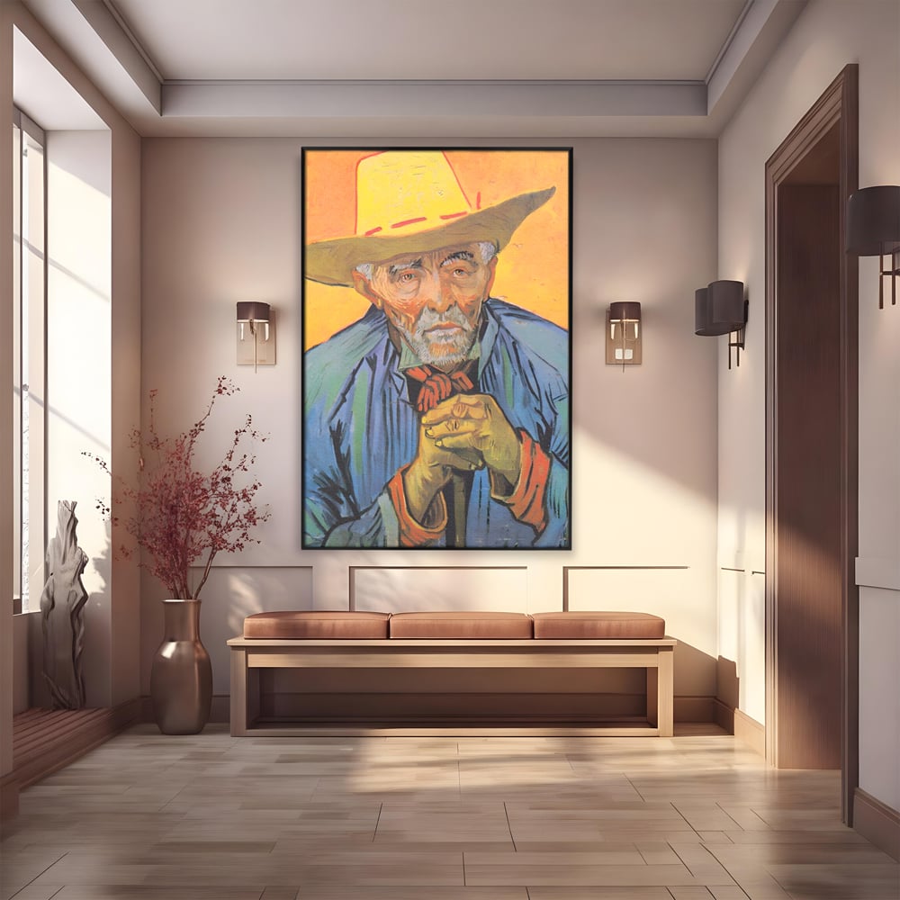 Tablou Canvas Premium LuxCanva® A1466, Portrait Of Patience Escalier , Living, Opera De Arta, Van Gogh, Artist, Portret, Galerie, Culori Vibrante