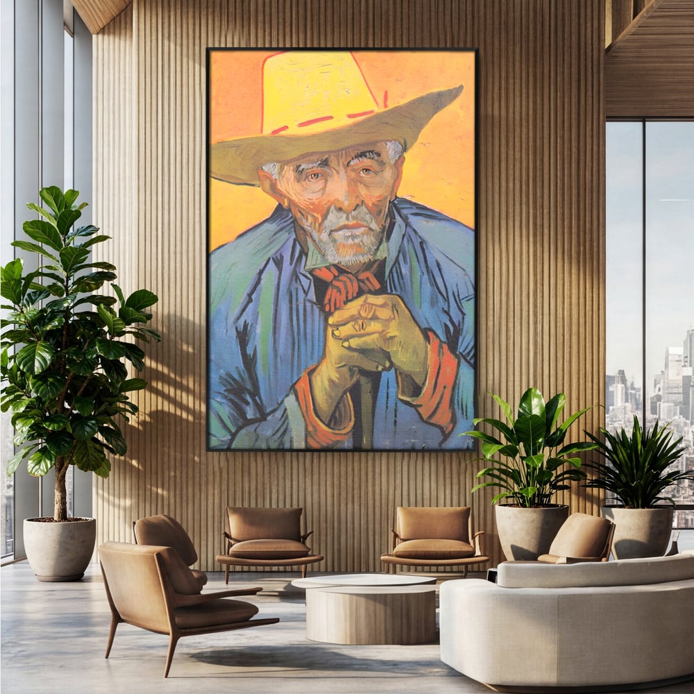 Tablou Canvas Premium LuxCanva® A1466, Portrait Of Patience Escalier , Living, Opera De Arta, Van Gogh, Artist, Portret, Galerie, Culori Vibrante