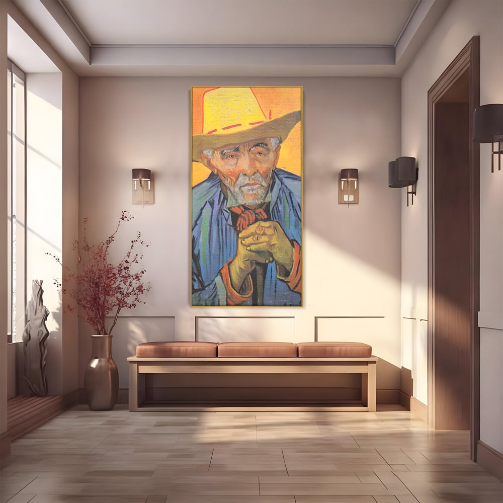 Tablou Canvas Premium LuxCanva® A1466, Portrait Of Patience Escalier , Living, Opera De Arta, Van Gogh, Artist, Portret, Galerie, Culori Vibrante