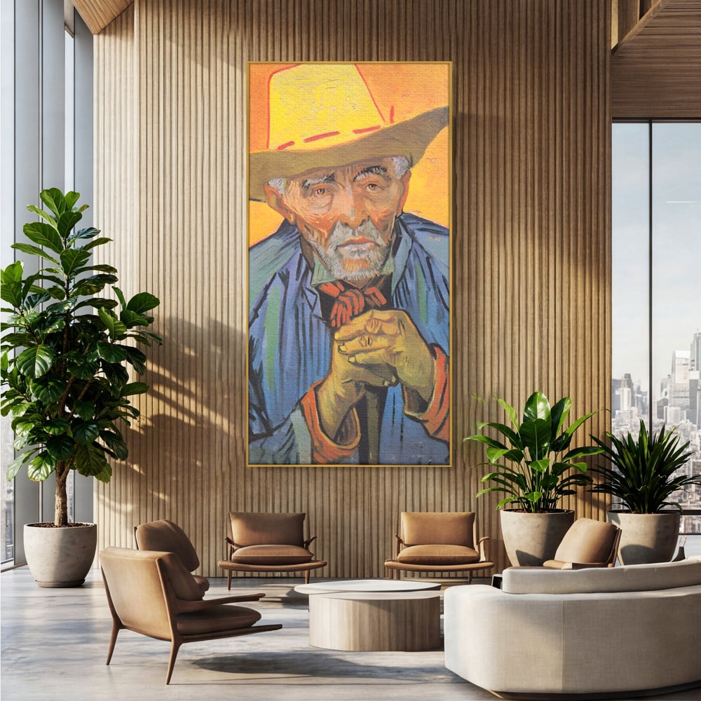 Tablou Canvas Premium LuxCanva® A1466, Portrait Of Patience Escalier , Living, Opera De Arta, Van Gogh, Artist, Portret, Galerie, Culori Vibrante