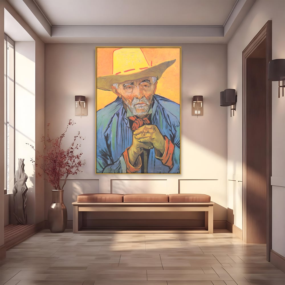 Tablou Canvas Premium LuxCanva® A1466, Portrait Of Patience Escalier , Living, Opera De Arta, Van Gogh, Artist, Portret, Galerie, Culori Vibrante