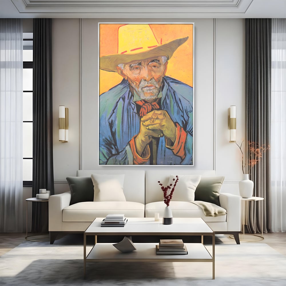 Tablou Canvas Premium LuxCanva® A1466, Portrait Of Patience Escalier , Living, Opera De Arta, Van Gogh, Artist, Portret, Galerie, Culori Vibrante