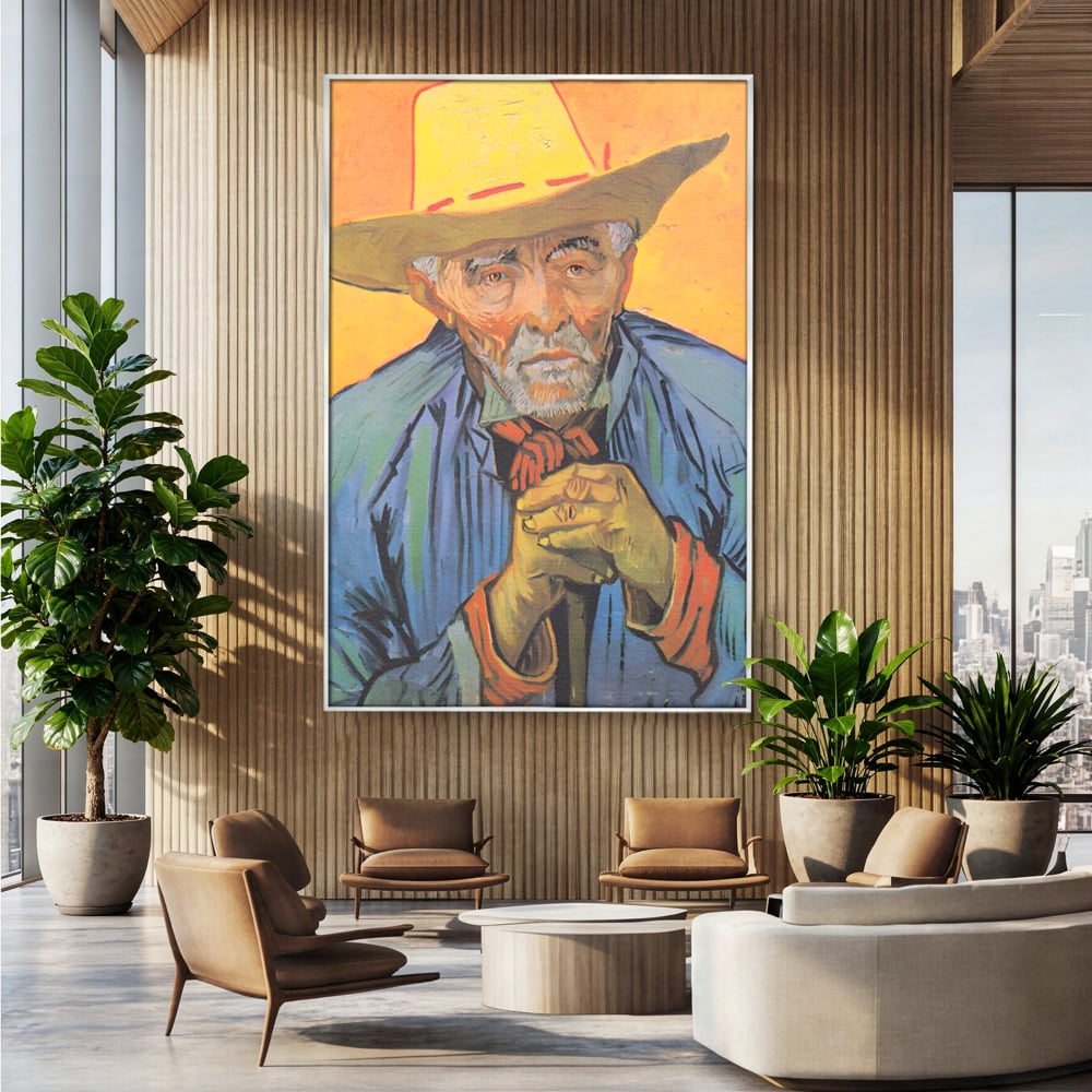 Tablou Canvas Premium LuxCanva® A1466, Portrait Of Patience Escalier , Living, Opera De Arta, Van Gogh, Artist, Portret, Galerie, Culori Vibrante