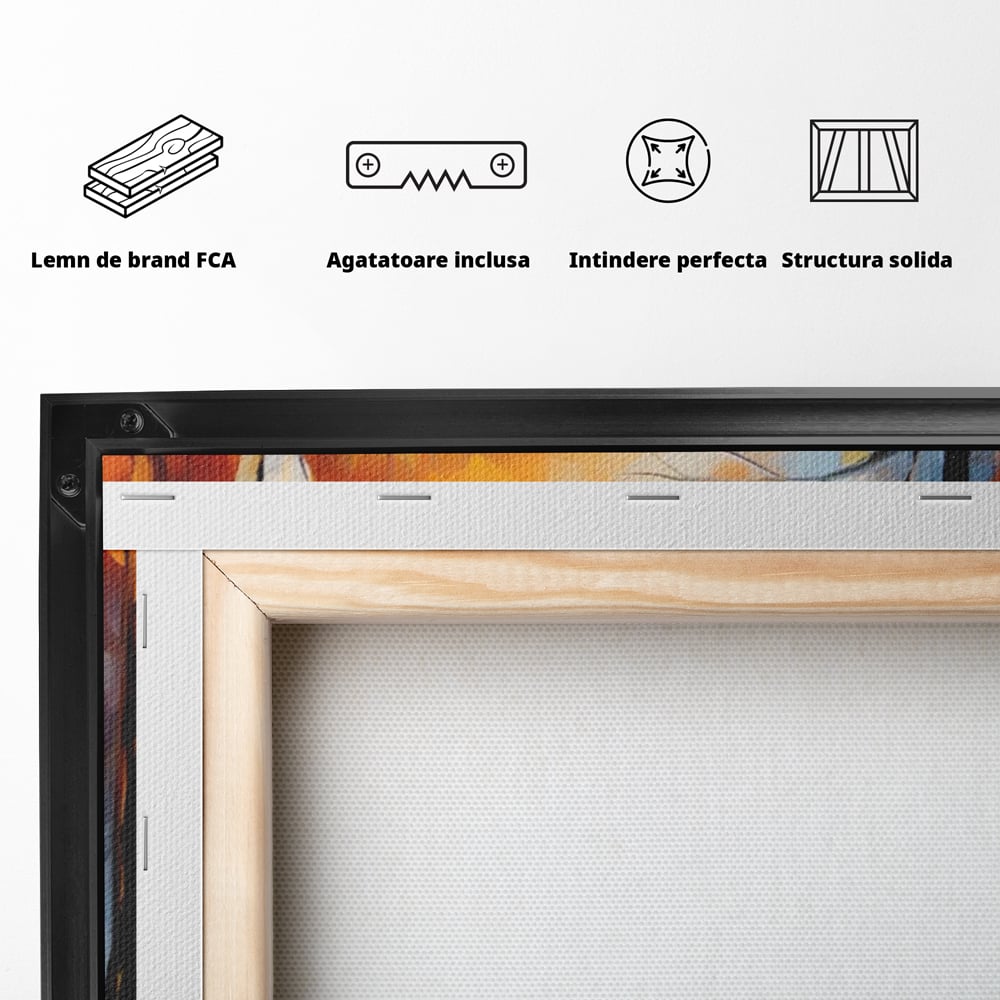 Tablou Canvas Premium LuxCanva® A1470, Aleea Indragostitilor ,  Room, Cuplu, Oameni, Iubire, Plimbare, Dormitor, Culori Vibrante