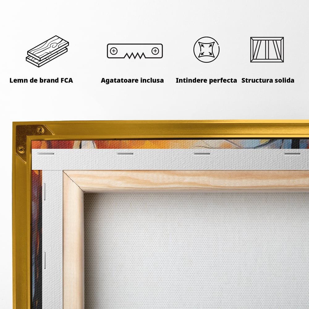Tablou Canvas Premium LuxCanva® A1470, Aleea Indragostitilor ,  Room, Cuplu, Oameni, Iubire, Plimbare, Dormitor, Culori Vibrante