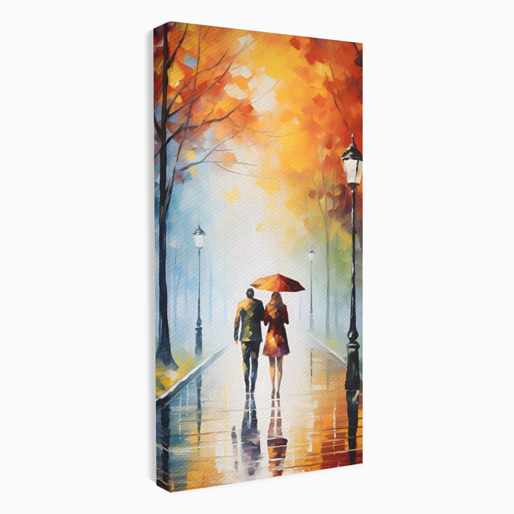 Tablou Canvas Premium LuxCanva® A1470, Aleea Indragostitilor ,  Room, Cuplu, Oameni, Iubire, Plimbare, Dormitor, Culori Vibrante