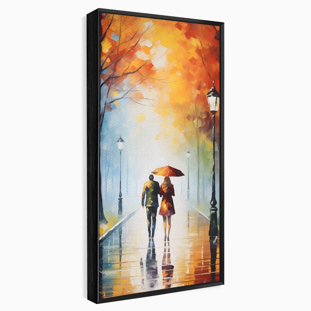 Tablou Canvas Premium LuxCanva® A1470, Aleea Indragostitilor ,  Room, Cuplu, Oameni, Iubire, Plimbare, Dormitor, Culori Vibrante