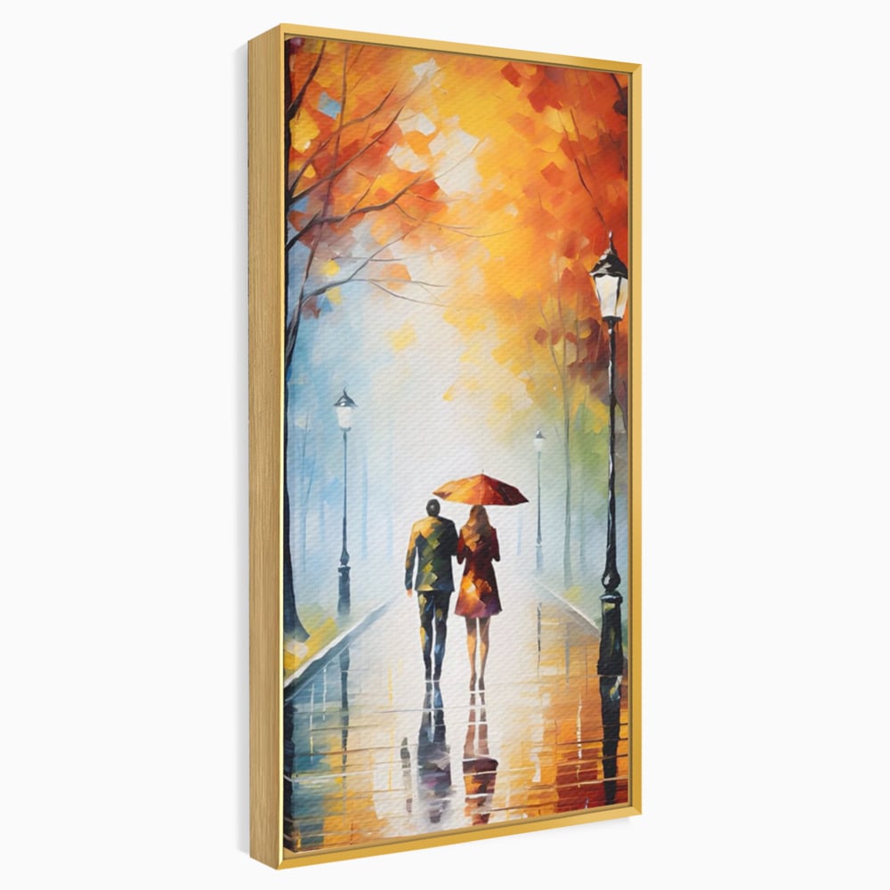 Tablou Canvas Premium LuxCanva® A1470, Aleea Indragostitilor ,  Room, Cuplu, Oameni, Iubire, Plimbare, Dormitor, Culori Vibrante
