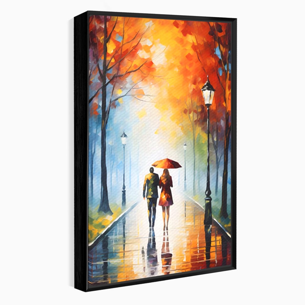 Tablou Canvas Premium LuxCanva® A1470, Aleea Indragostitilor ,  Room, Cuplu, Oameni, Iubire, Plimbare, Dormitor, Culori Vibrante