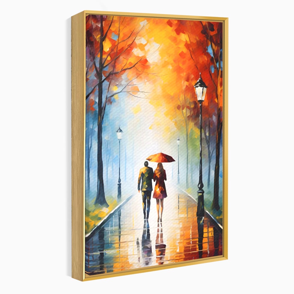 Tablou Canvas Premium LuxCanva® A1470, Aleea Indragostitilor ,  Room, Cuplu, Oameni, Iubire, Plimbare, Dormitor, Culori Vibrante