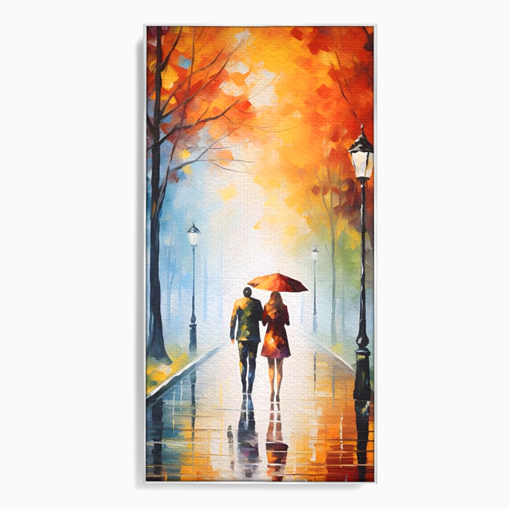 Tablou Canvas Premium LuxCanva® A1470, Aleea Indragostitilor ,  Room, Cuplu, Oameni, Iubire, Plimbare, Dormitor, Culori Vibrante