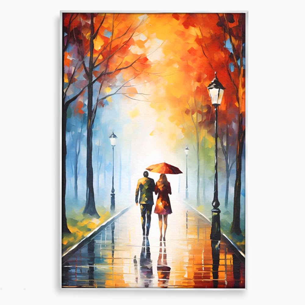 Tablou Canvas Premium LuxCanva® A1470, Aleea Indragostitilor ,  Room, Cuplu, Oameni, Iubire, Plimbare, Dormitor, Culori Vibrante