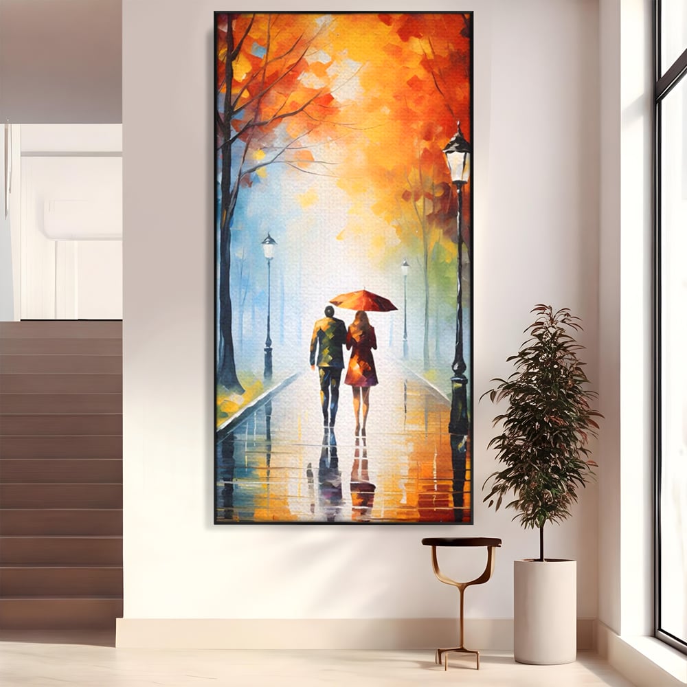 Tablou Canvas Premium LuxCanva® A1470, Aleea Indragostitilor ,  Room, Cuplu, Oameni, Iubire, Plimbare, Dormitor, Culori Vibrante