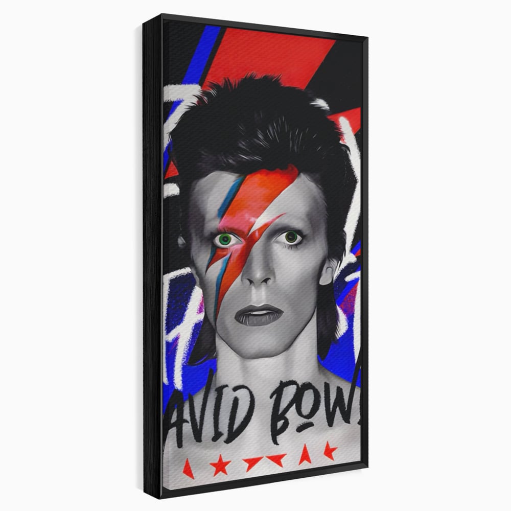 Tablou Canvas Premium LuxCanva® A1477, David Bowie , Dormitor, Cantaret, Compozitor, Artist, Muzica, Room, Culori Vibrante