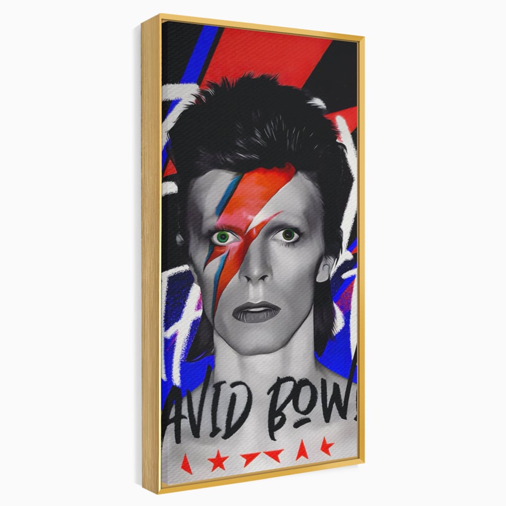 Tablou Canvas Premium LuxCanva® A1477, David Bowie , Dormitor, Cantaret, Compozitor, Artist, Muzica, Room, Culori Vibrante