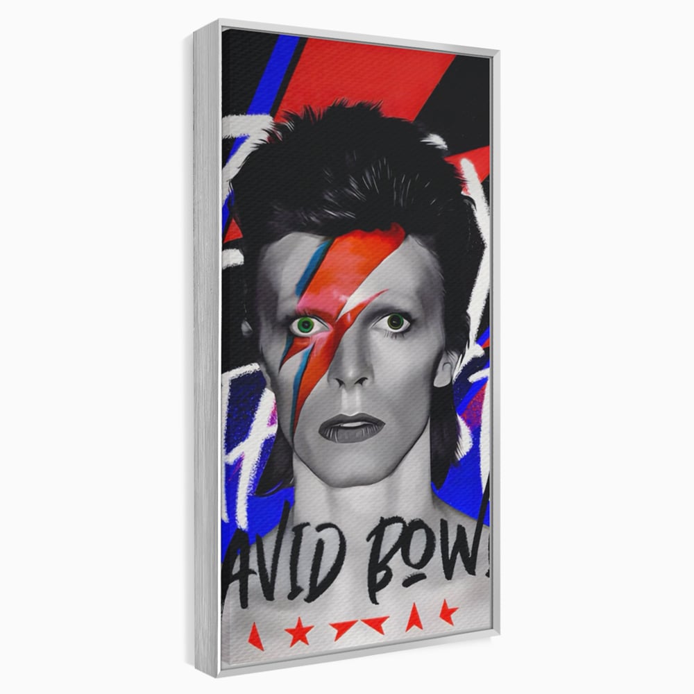 Tablou Canvas Premium LuxCanva® A1477, David Bowie , Dormitor, Cantaret, Compozitor, Artist, Muzica, Room, Culori Vibrante