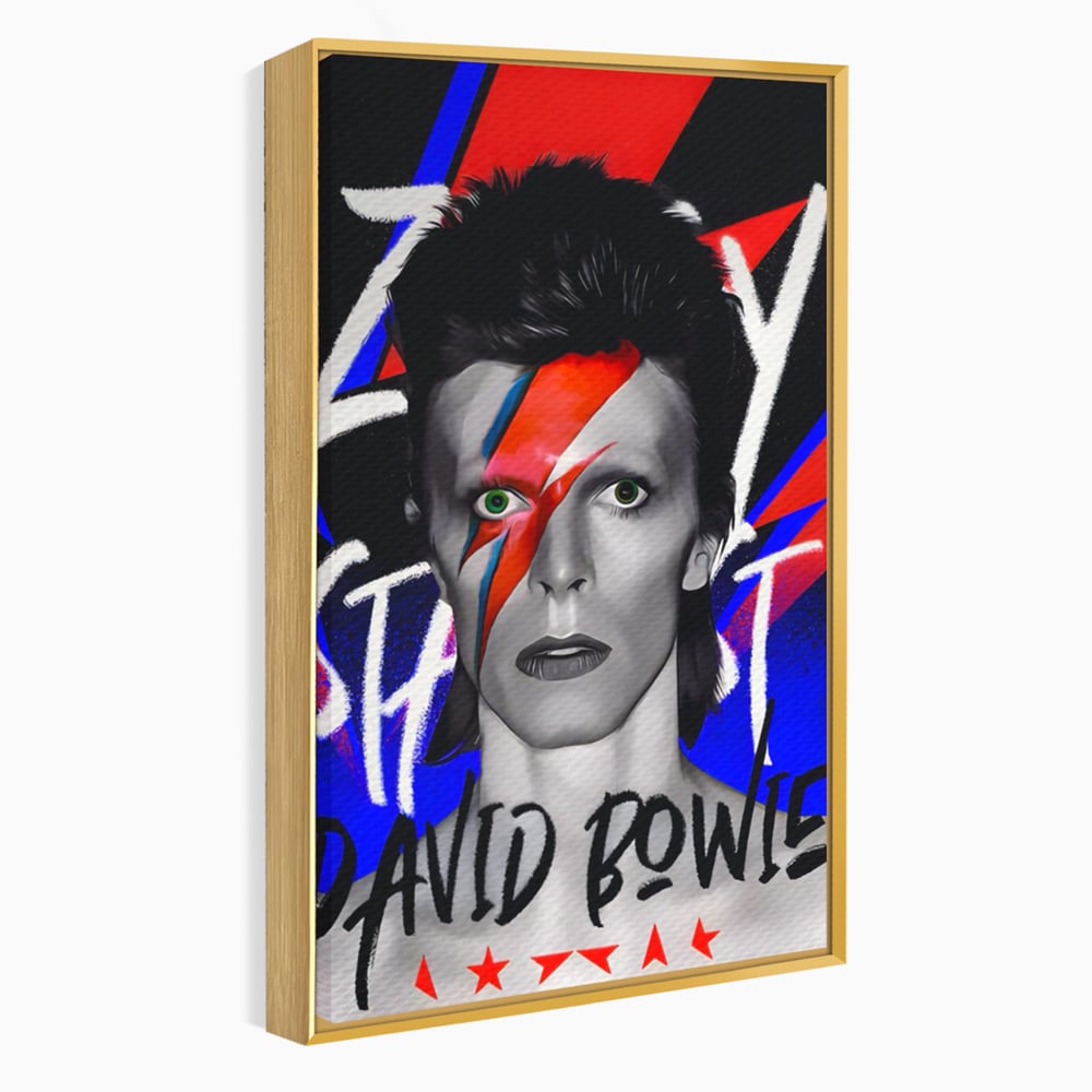 Tablou Canvas Premium LuxCanva® A1477, David Bowie , Dormitor, Cantaret, Compozitor, Artist, Muzica, Room, Culori Vibrante