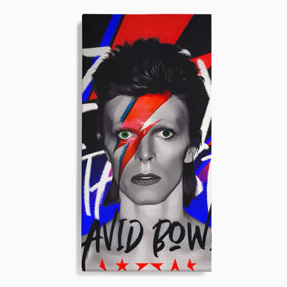 Tablou Canvas Premium LuxCanva® A1477, David Bowie , Dormitor, Cantaret, Compozitor, Artist, Muzica, Room, Culori Vibrante