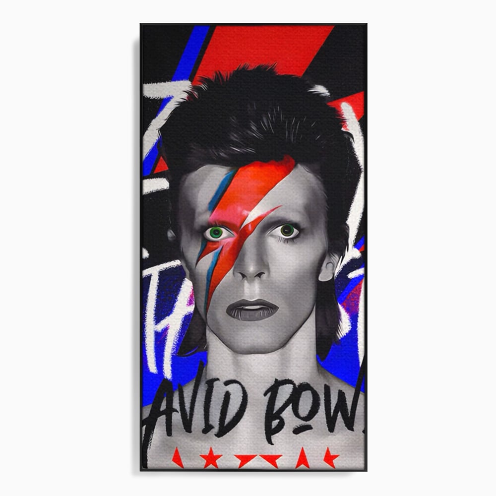 Tablou Canvas Premium LuxCanva® A1477, David Bowie , Dormitor, Cantaret, Compozitor, Artist, Muzica, Room, Culori Vibrante