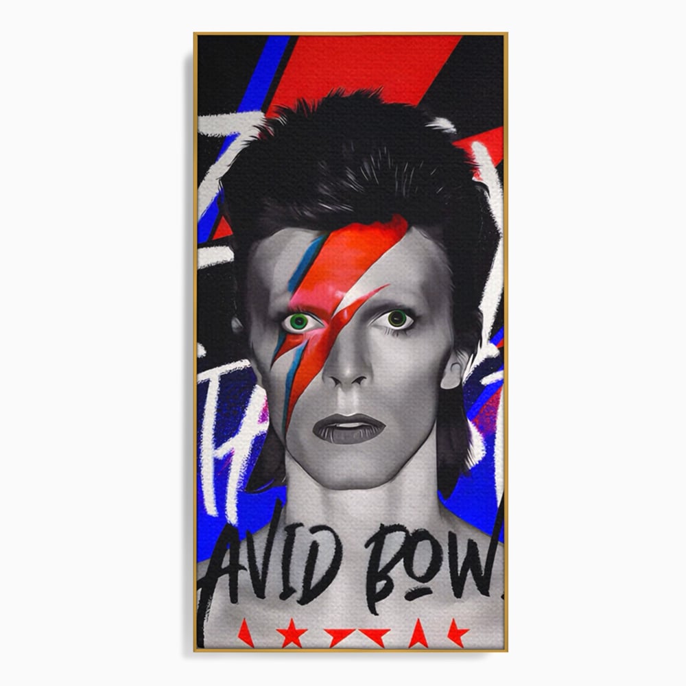 Tablou Canvas Premium LuxCanva® A1477, David Bowie , Dormitor, Cantaret, Compozitor, Artist, Muzica, Room, Culori Vibrante