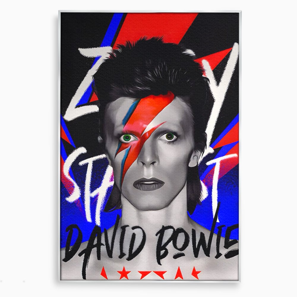 Tablou Canvas Premium LuxCanva® A1477, David Bowie , Dormitor, Cantaret, Compozitor, Artist, Muzica, Room, Culori Vibrante