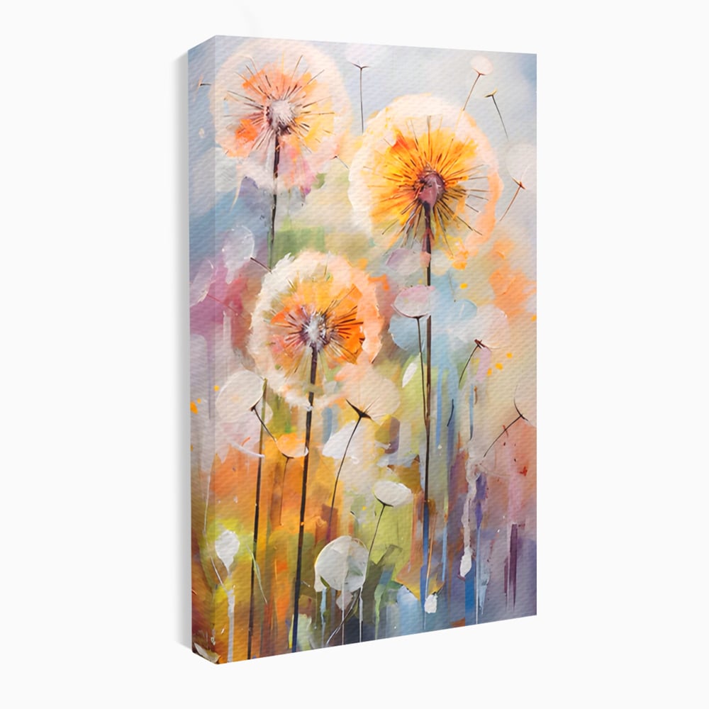 Tablou Canvas Premium LuxCanva® A1479, Averse Florale , Living, Papadie, Petale, Zbor, Room, Culori Vibrante