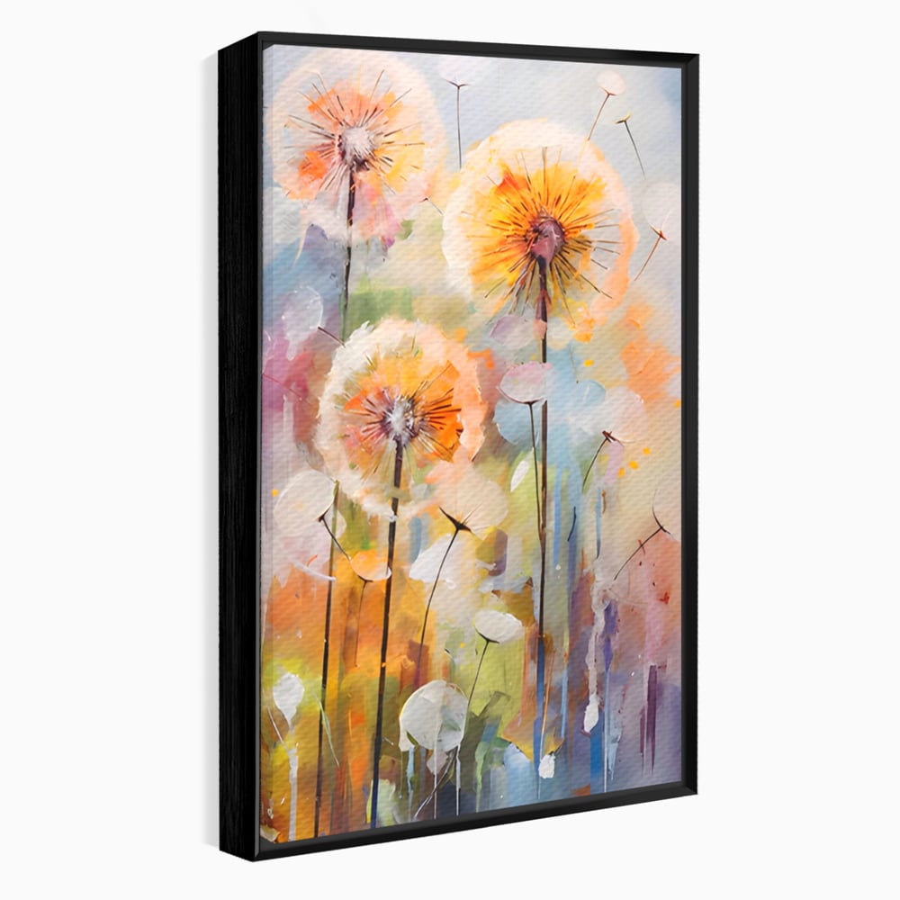 Tablou Canvas Premium LuxCanva® A1479, Averse Florale , Living, Papadie, Petale, Zbor, Room, Culori Vibrante