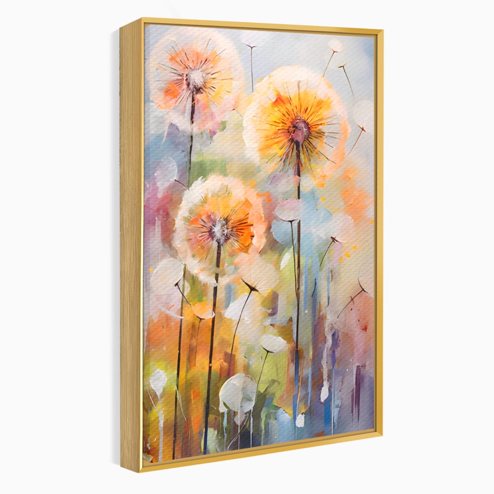 Tablou Canvas Premium LuxCanva® A1479, Averse Florale , Living, Papadie, Petale, Zbor, Room, Culori Vibrante