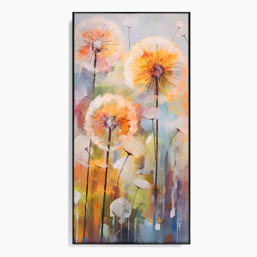Tablou Canvas Premium LuxCanva® A1479, Averse Florale , Living, Papadie, Petale, Zbor, Room, Culori Vibrante