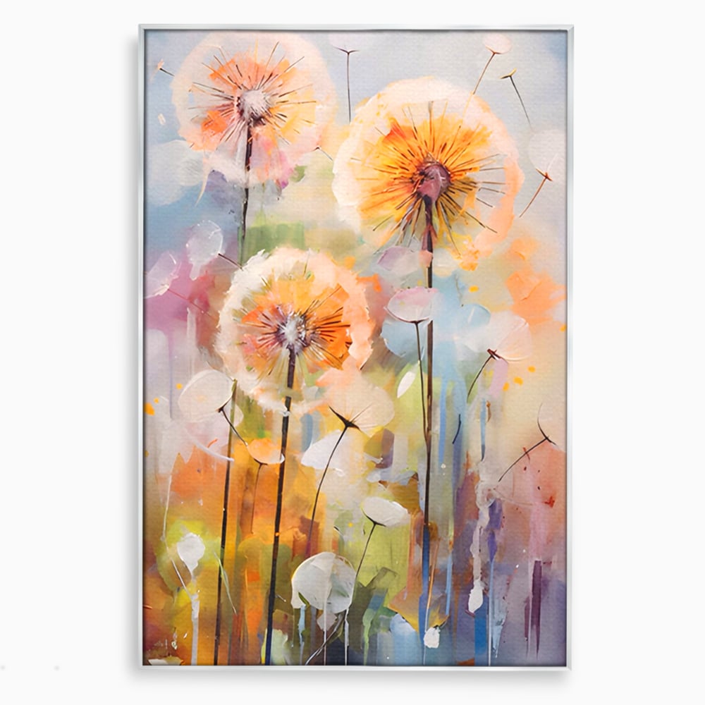 Tablou Canvas Premium LuxCanva® A1479, Averse Florale , Living, Papadie, Petale, Zbor, Room, Culori Vibrante