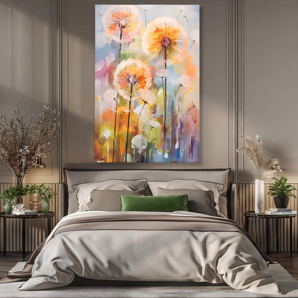 Tablou Canvas Premium LuxCanva® A1479, Averse Florale , Living, Papadie, Petale, Zbor, Room, Culori Vibrante