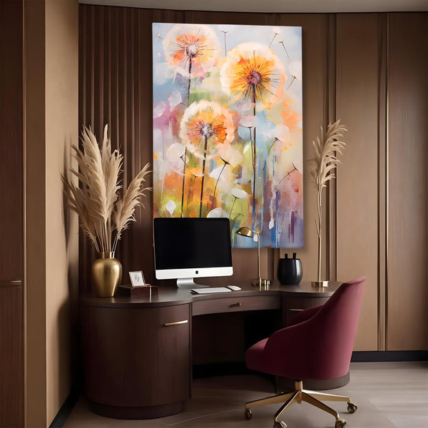 Tablou Canvas Premium LuxCanva® A1479, Averse Florale , Living, Papadie, Petale, Zbor, Room, Culori Vibrante