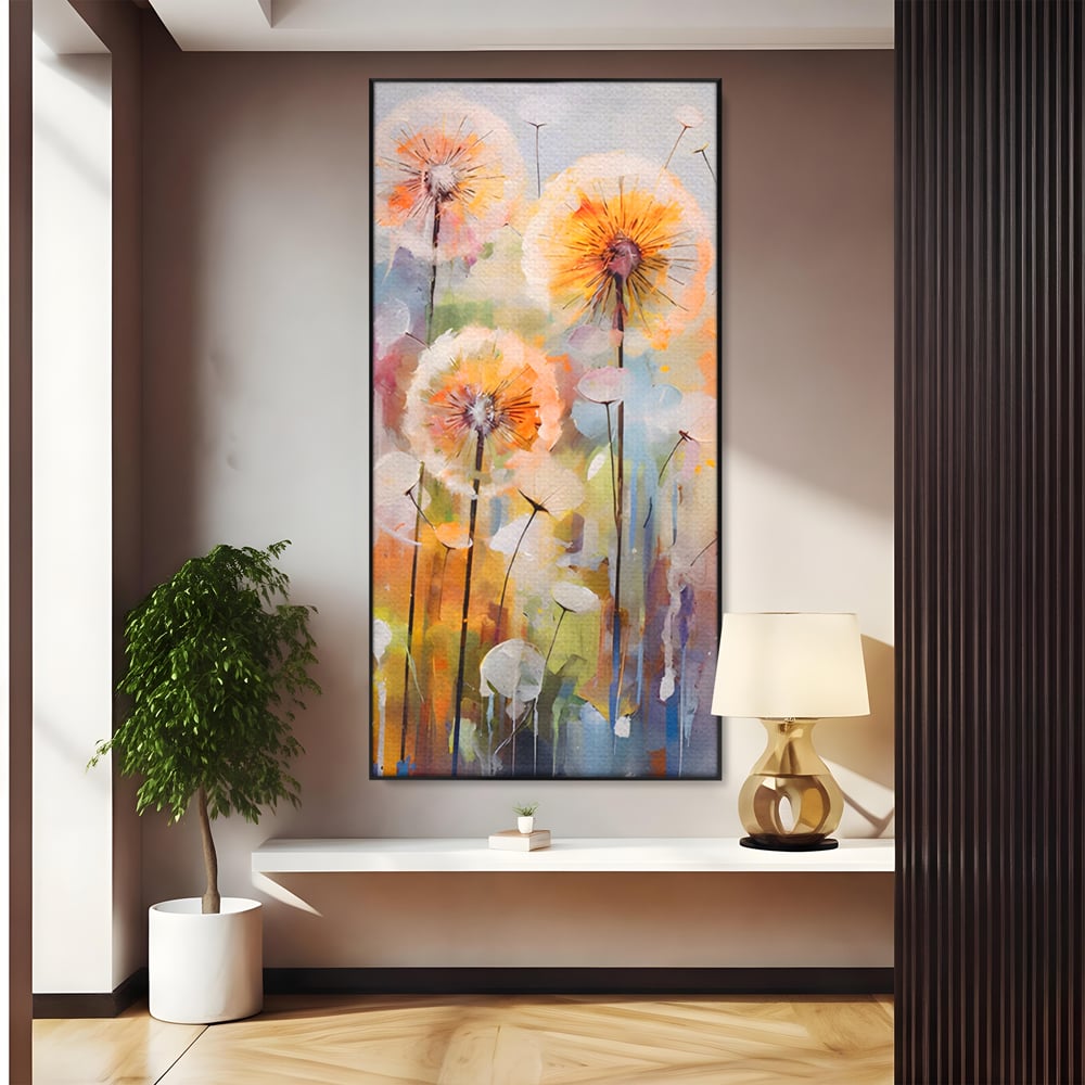 Tablou Canvas Premium LuxCanva® A1479, Averse Florale , Living, Papadie, Petale, Zbor, Room, Culori Vibrante