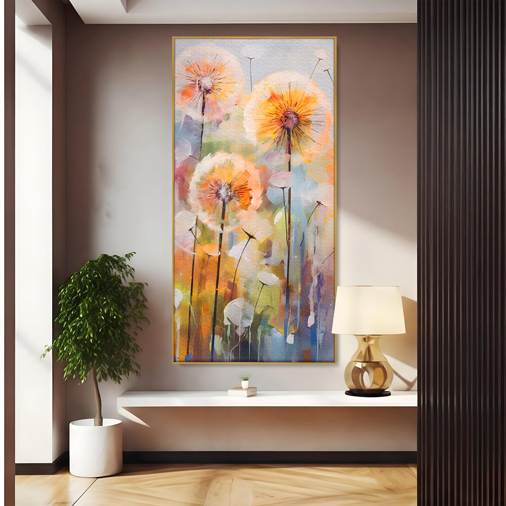 Tablou Canvas Premium LuxCanva® A1479, Averse Florale , Living, Papadie, Petale, Zbor, Room, Culori Vibrante