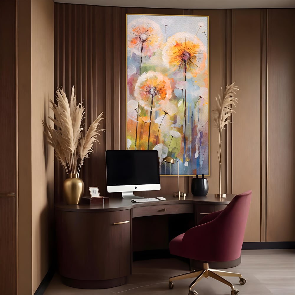 Tablou Canvas Premium LuxCanva® A1479, Averse Florale , Living, Papadie, Petale, Zbor, Room, Culori Vibrante