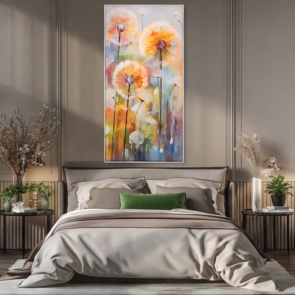 Tablou Canvas Premium LuxCanva® A1479, Averse Florale , Living, Papadie, Petale, Zbor, Room, Culori Vibrante
