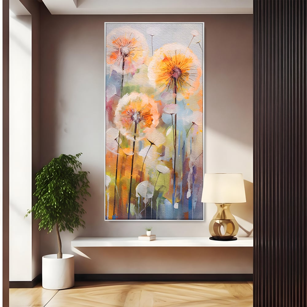 Tablou Canvas Premium LuxCanva® A1479, Averse Florale , Living, Papadie, Petale, Zbor, Room, Culori Vibrante