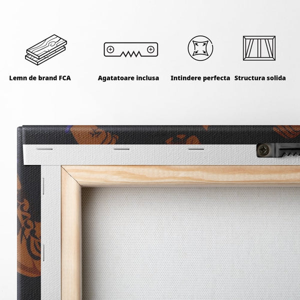 Tablou Canvas Premium LuxCanva® A1481, Lakers 23 , Living, NBA, Baschet, Sport, Vedeta, Room, Culori Vibrante