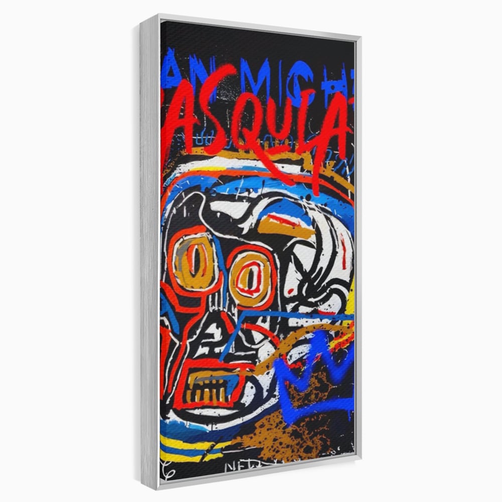 Tablou Canvas Premium LuxCanva® A1483, Graffiti Basquiat , Living, SAMO, Artist Plastic, Jean Michel, Dormitor, Culori Vibrante
