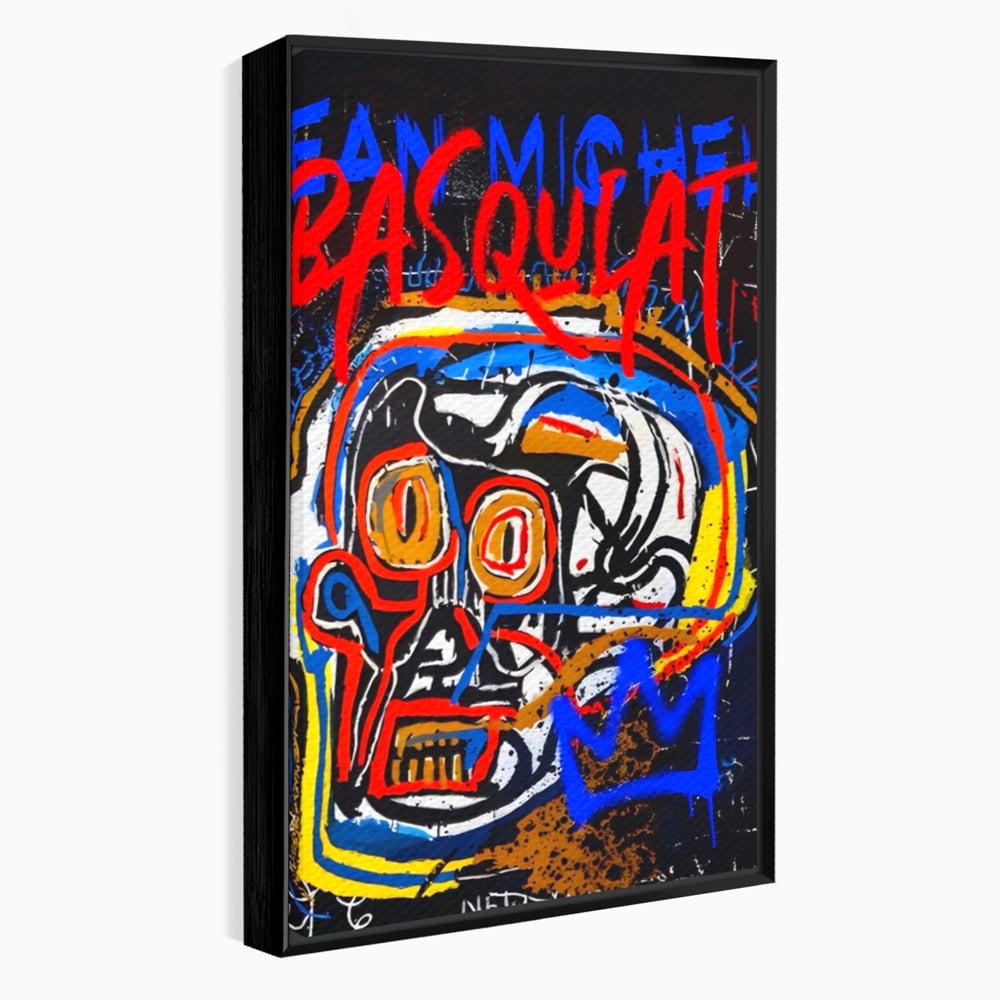 Tablou Canvas Premium LuxCanva® A1483, Graffiti Basquiat , Living, SAMO, Artist Plastic, Jean Michel, Dormitor, Culori Vibrante