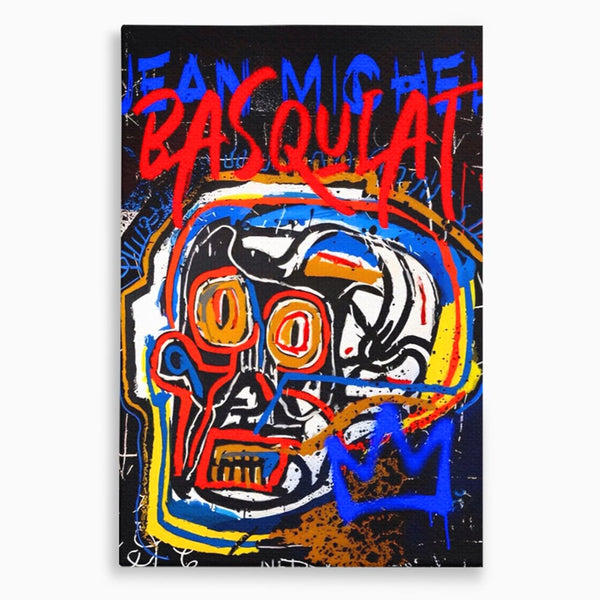 Tablou Canvas Premium LuxCanva® A1483, Graffiti Basquiat , Living, SAMO, Artist Plastic, Jean Michel, Dormitor, Culori Vibrante