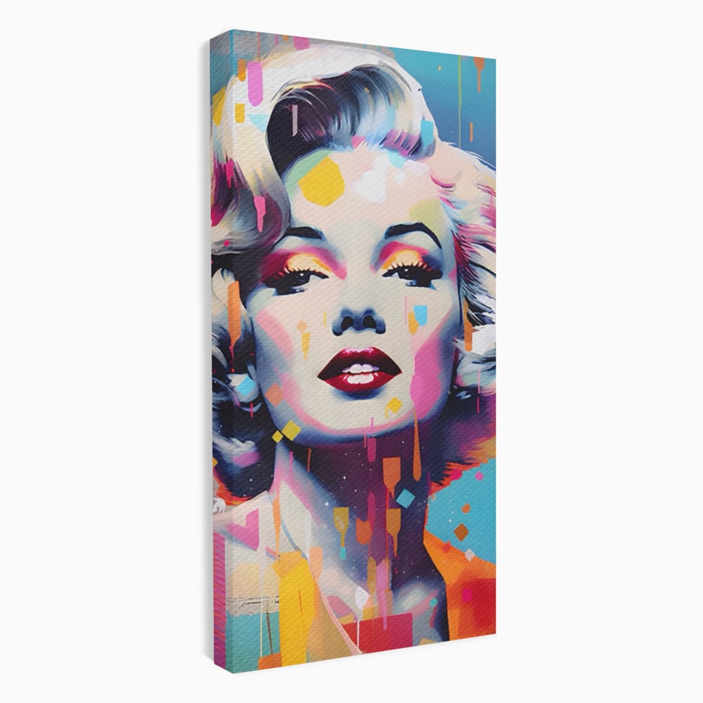 Tablou Canvas Premium LuxCanva® A1484, Lady Marilyn Monroe , Living, Vedeta, Frumusete, Model, Actrita, Dormitor, Culori Vibrante