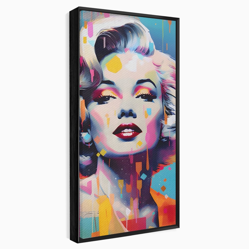 Tablou Canvas Premium LuxCanva® A1484, Lady Marilyn Monroe , Living, Vedeta, Frumusete, Model, Actrita, Dormitor, Culori Vibrante