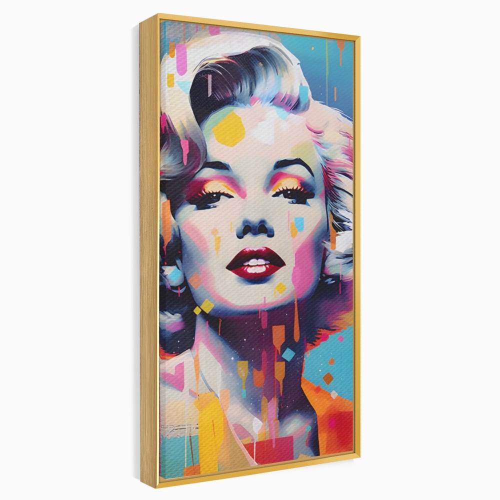 Tablou Canvas Premium LuxCanva® A1484, Lady Marilyn Monroe , Living, Vedeta, Frumusete, Model, Actrita, Dormitor, Culori Vibrante