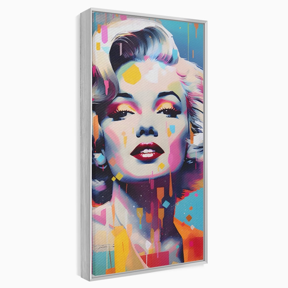Tablou Canvas Premium LuxCanva® A1484, Lady Marilyn Monroe , Living, Vedeta, Frumusete, Model, Actrita, Dormitor, Culori Vibrante